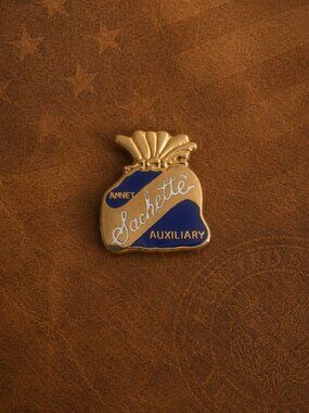 AMVETS Sackette Auxiliary Vintage Member Lapel Pin - American Veterans Badge USA